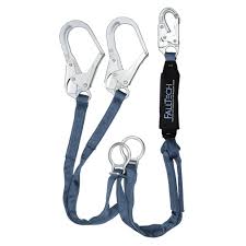 6' ViewPack® Energy Absorbing Lanyard, Double-leg with Steel Connectors - CSA