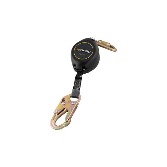 Specifications

Material: Aluminum Housing
Weight: 1.7kg (3.6lbs)
Weight Capacity: 310lbs
Arrest Force: 6kn
Arrest Distance: 2m
Certification: CSA Z259-2.2-17
CSA Certificate