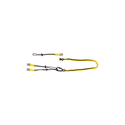 Tool tether suitable for most small tools with a weight less than or equal to 1kg (2.2lbs).

Auto‐lock carabiner with swivel designed to increase the worker’s movement capacity and to reduce the time lost due to entanglement.



Specification(s)

Capacité/Capacity 1kg (2.2lbs)
Longueur étiré/Extended length 70’’
Longueur relâché/Retracted length 25’’ ‐ 45’’
Largeur/ Width 20 mm
Marque / Brand HiiGard
Mousqueton/Carabiner Verrouillable