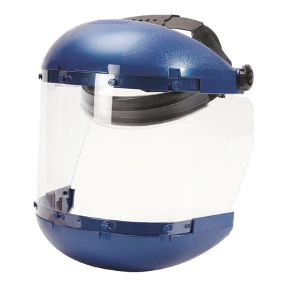 Sellstrom Dual Crown Face Shield with Ratcheting Headgear - Clear Tint - Anti-Fog — official manufacturer product view