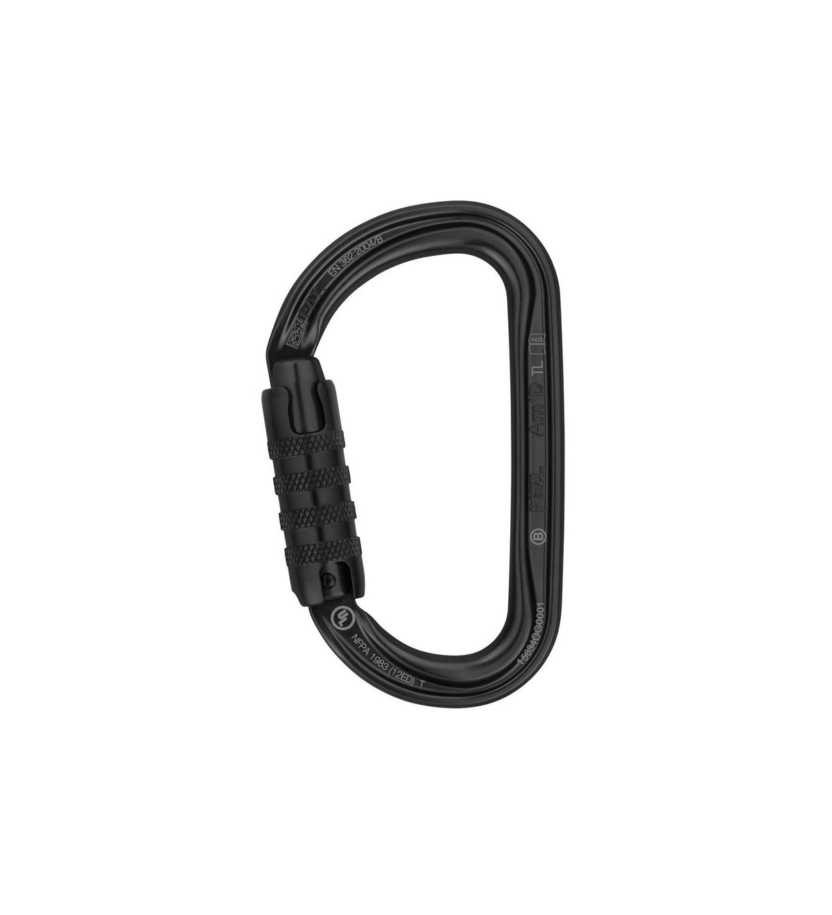 PETZL Petzl Am’D Asymmetrical Aluminium Carabiner, Three-Action Locking — M34A TLN
