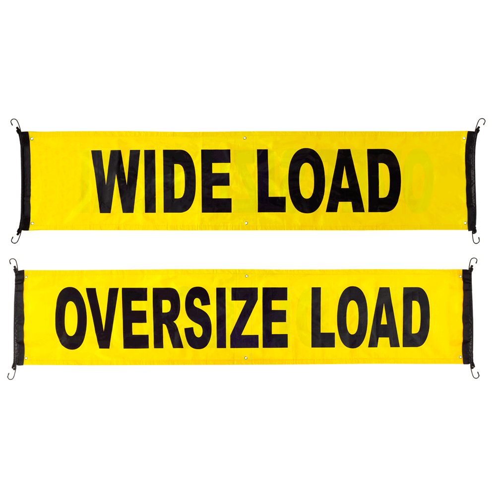 Pioneer Pioneer 463 Reversible Truck Banner – Oversize Load / Wide Load – 18" x 84" – O/S