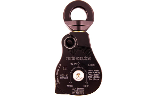 ROCK EXOTICA ROCK EXOTICA Omni-Block 2.6 Black Single Pulley — P55 B