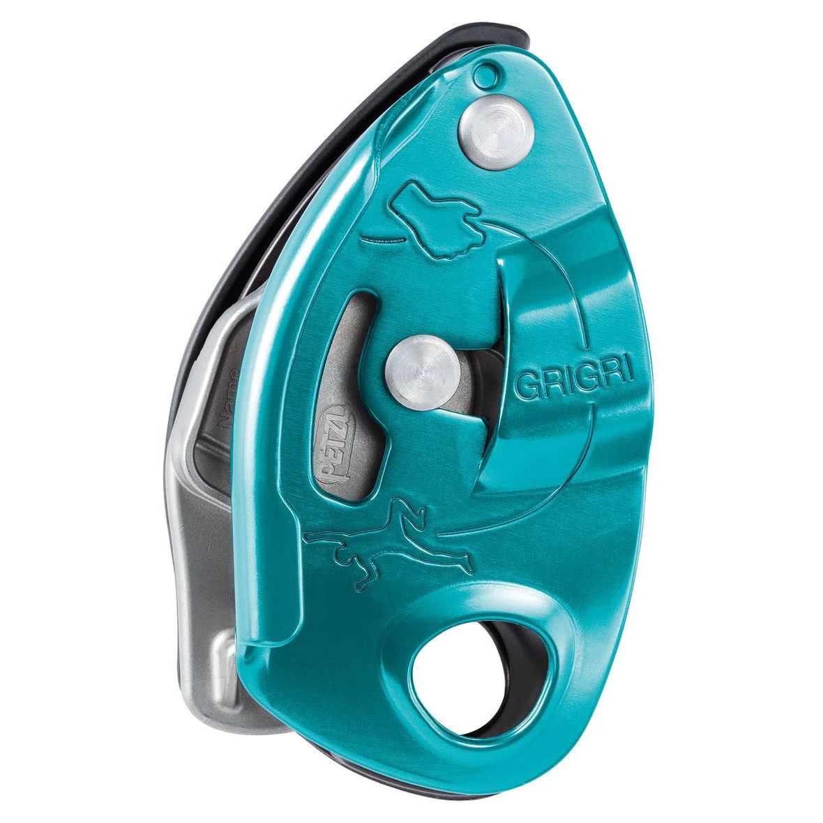 DETAILS
Belay device with assisted braking, compatible with a broad range of single rope diameters, for both gym and crag:
- feeding slack and catching falls are done using standard belay techniques; always keep a hand on the brake side of the rope
- belaying convenience, thanks to assisted braking: when a climber falls, the device pivots on the carabiner, the rope tightens and the cam pinches and brakes the rope. Holding the brake side of the rope helps engage the cam; therefore, it is important to always