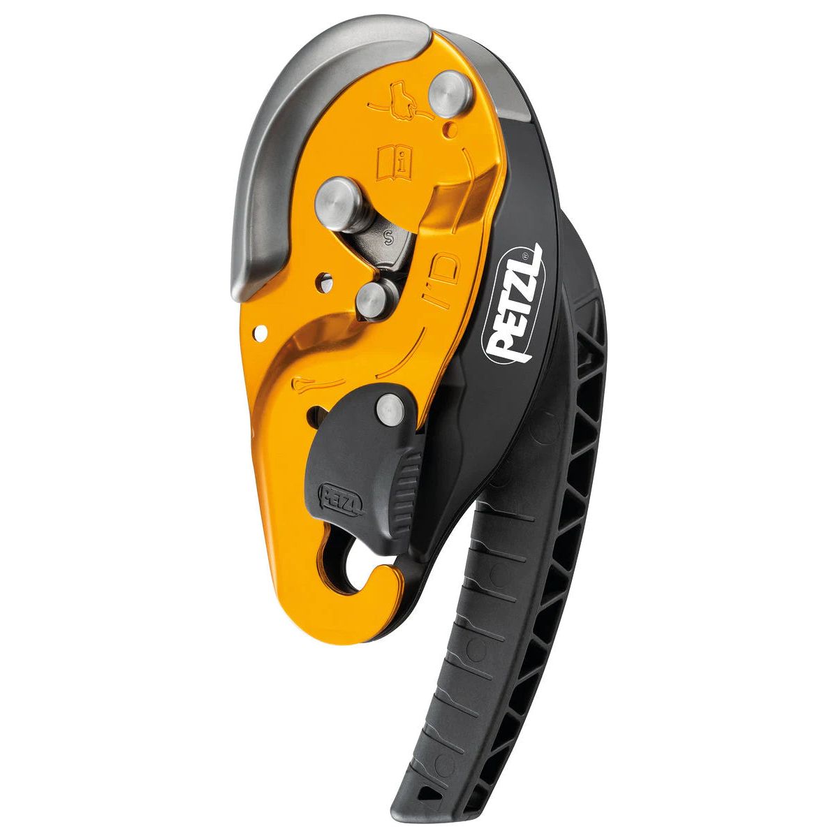 DETAILS
Designed for work at height and rope access work
Easy to use:
- safety gate on the moving side plate allows the rope to be installed easily while the device remains connected to the harness
- easy rope installation, thanks to the rope guide and markings
- anti-error catch to reduce the risk of an accident due to incorrect installation of the device on the rope
- ergonomic handle allows the rope to be released and enables comfortable control of the descent. Two possible descent modes: on the side