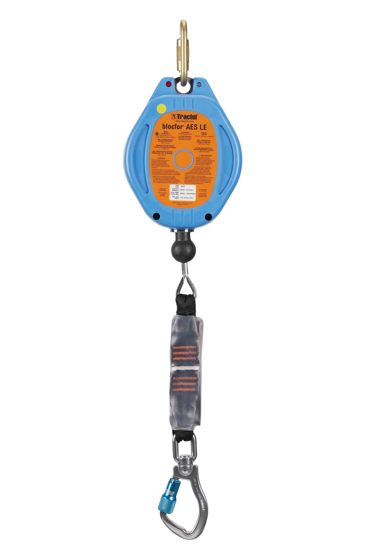 30 ft Self-Retracting Lifeline for Sharp Edges – RA30G/LE