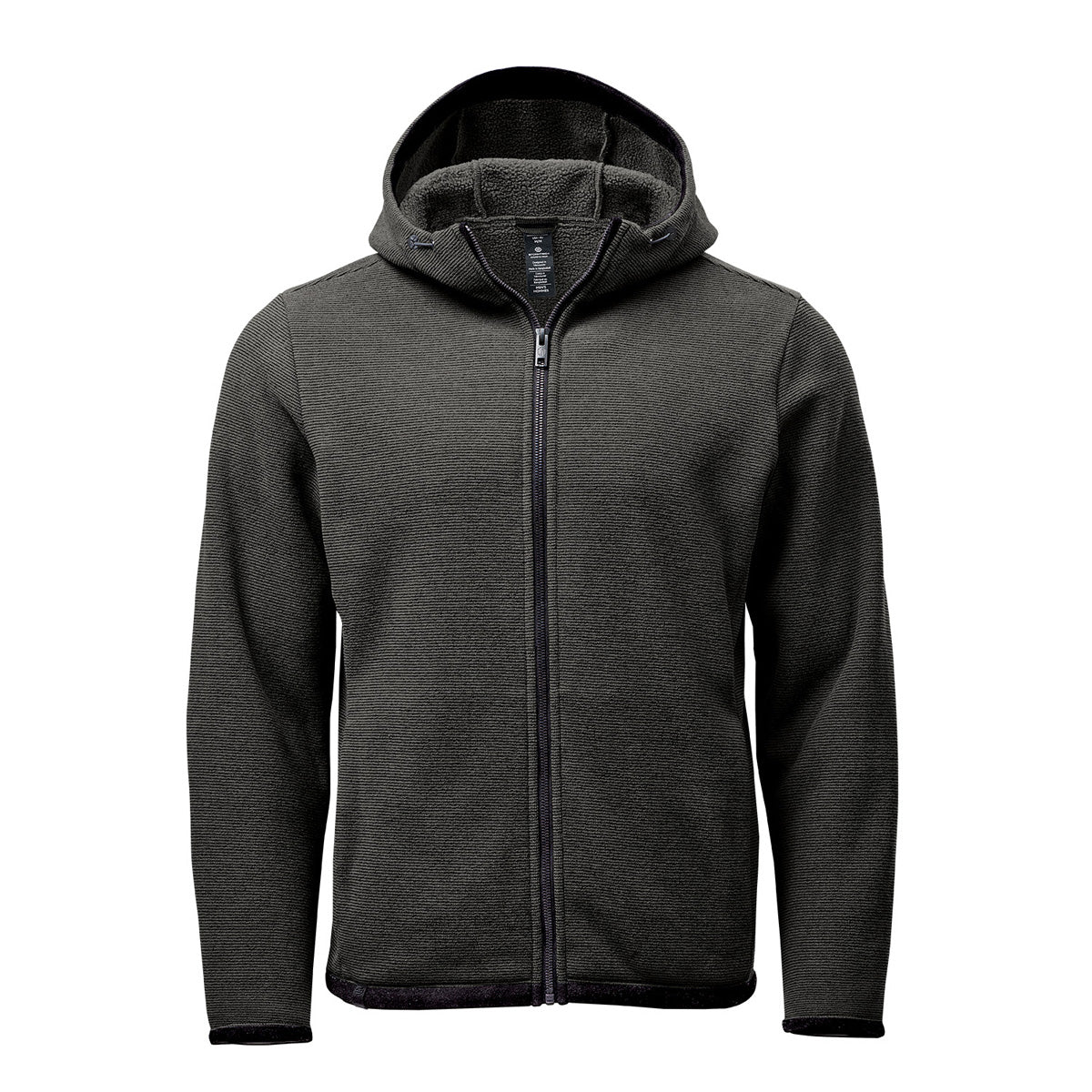 Stormtech Stormtech QMX-1 Men's Medusa Fleece Hoody – Charcoal Stripe – M / Charcoal Stripe