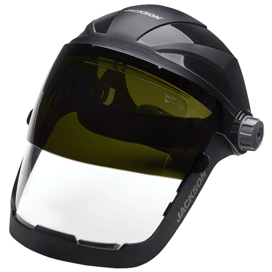 JACKSON SAFETY QUAD 500 SERIES FACE SHIELD WIT HSHADE 5 IR FLIP-UP WINDOW