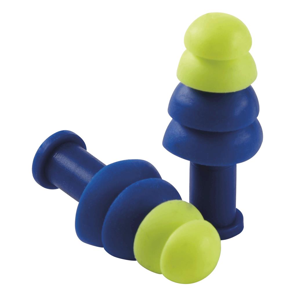 SELLSTROM REUSABLE EARPLUGS - TAPERED - UNCORDED