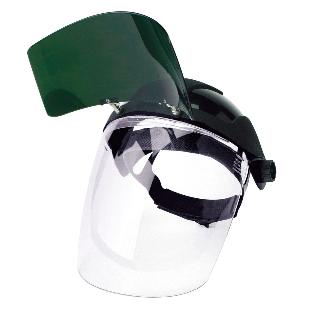 Sellstrom Sellstrom S32151 DP4 Face Shield with Flip-Up IR Visor and Ratcheting Headgear