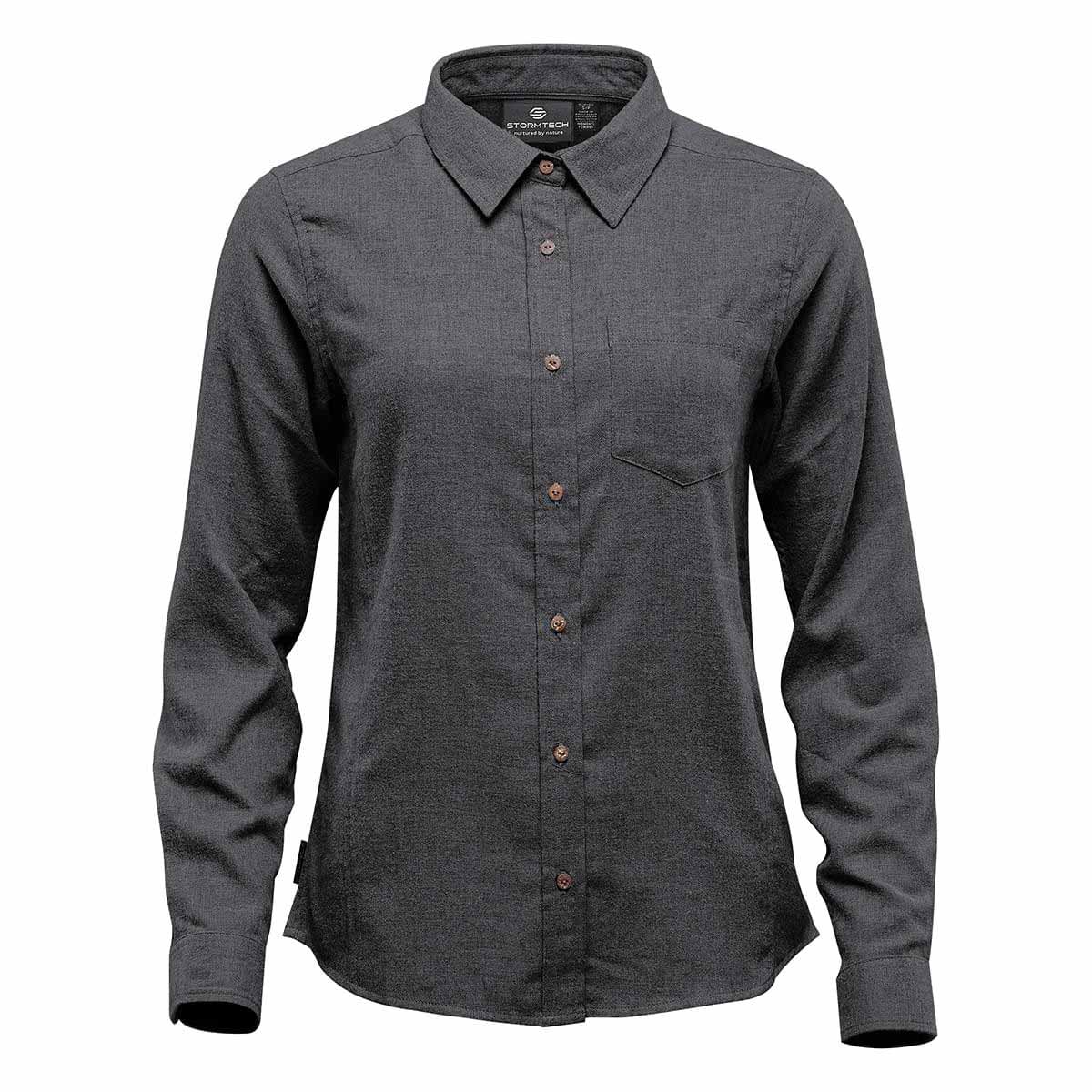 Stormtech Stormtech SLW-1W Women's Cambridge Long Sleeve Shirt – M / Charcoal