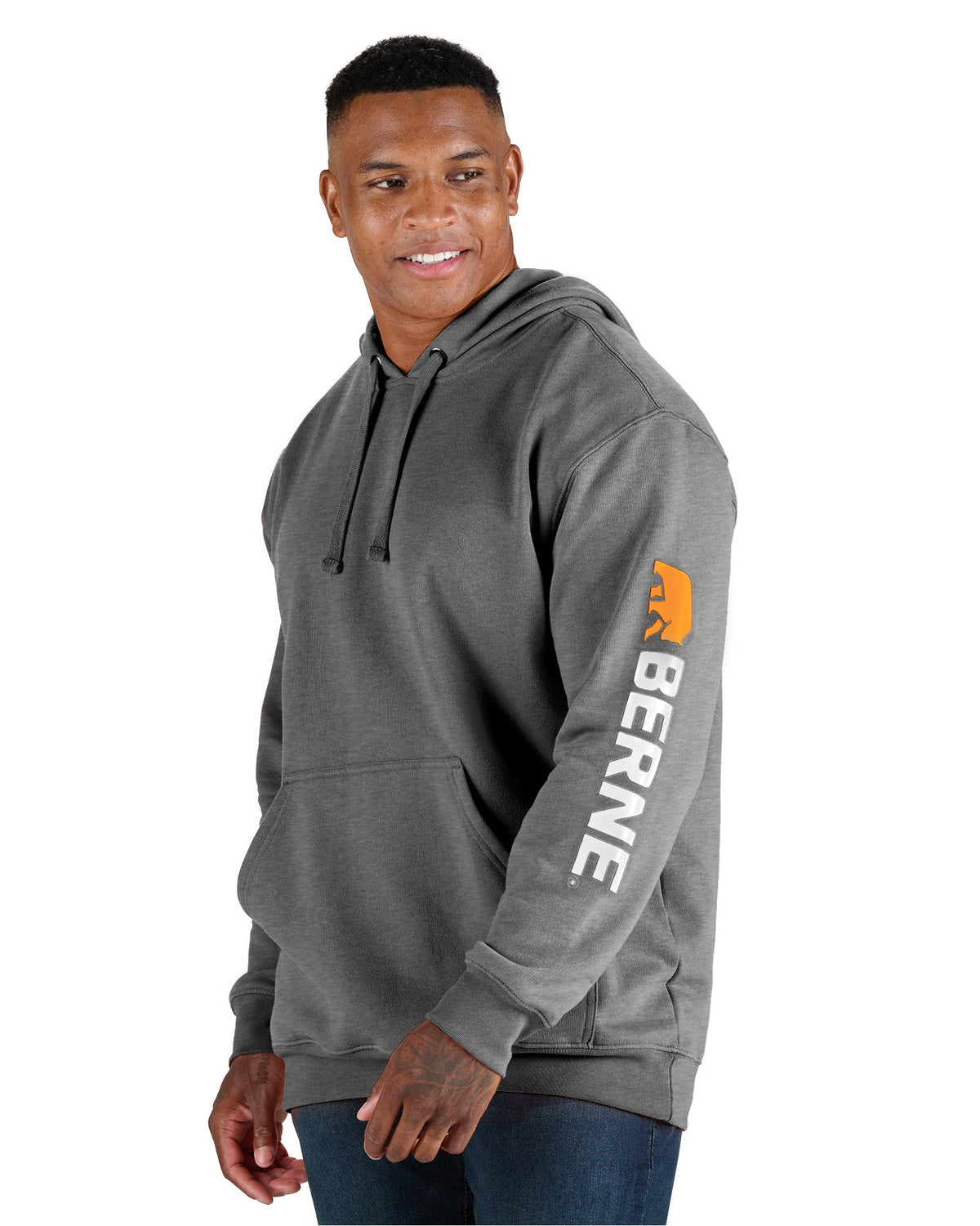 Stormtech Berne SP401 Signature Sleeve Hooded Pullover – Graphite – L / Regular / Graphite