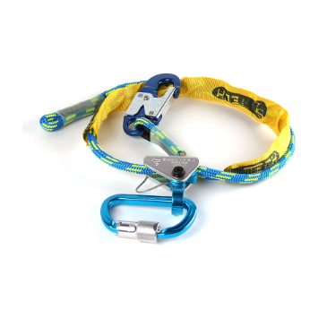 SL TECH POSITIONING LANYARD ASSEMBLY WITH AUTO-LOCKING ALUMINIUM SNAP HOOK