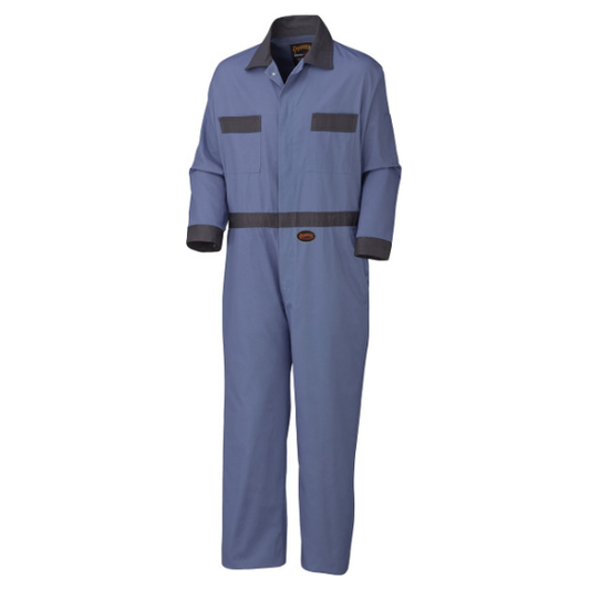 PIONEER 5133T COVERALL WITH CONCEALED BRASS BUTTONS - NAVY (TALL)