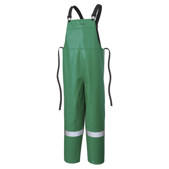 RANPRO P43 085 CA-43® FLAME/ CHEMICAL/ ACID RESISTANT BIB PANTS - GREEN