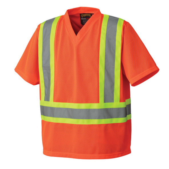 PIONEER 5992P POLY MESH SAFETY T-SHIRT - HI-VIZ ORANGE