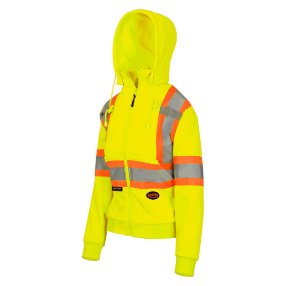 PIONEER 6925W WOMEN'S FLEECE HOODIE - HI-VIZ YELLOW