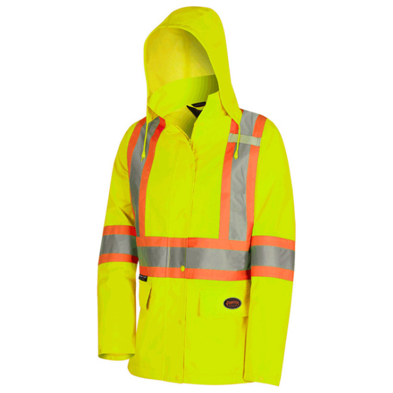 PIONEER 5628W WOMEN'S WATERPROOF JACKET - HI-VIZ YELLOW