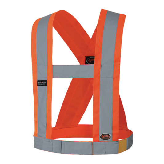 PIONEER 5490 ADJUSTABLE SAFETY SASH - HI-VIZ ORANGE