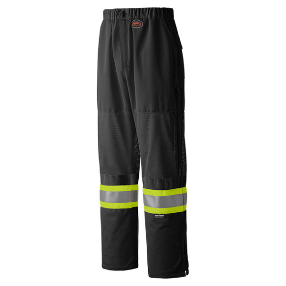PIONEER 6003BKP HI-VIZ TRAFFIC SAFETY PANTS - BLACK