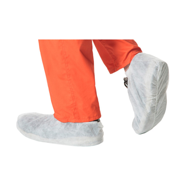 PIONEER 2022 DISPOSABLE POLYPROPYLENE SHOE COVER - WHITE (50-PACK)