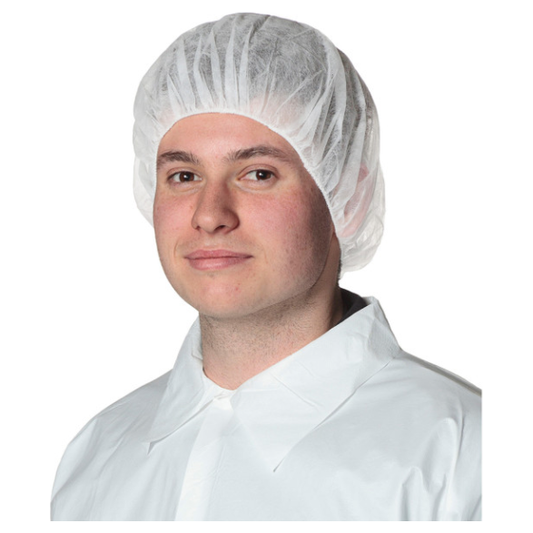 PIONEER 2021 DISPOSABLE POLYPROPYLENE BOUFFANT CAP (100-PACK)