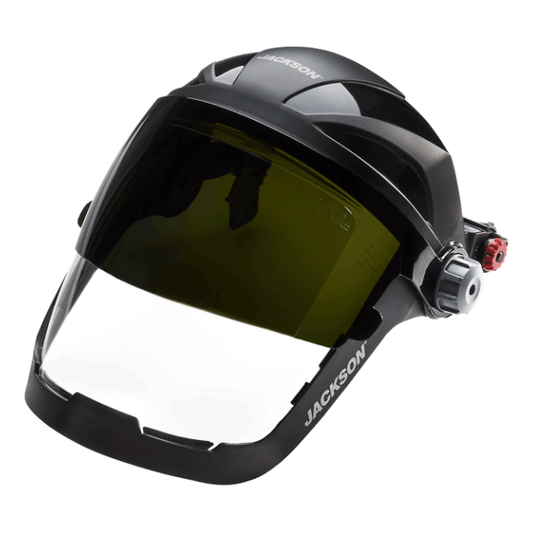 JACKSON QUAD 500 SERIES - 370 SPEED DIAL SHADE 8 FLIP-UP WINDOW AND HHIS UNIVERSAL HARD HAT SLOT ADAPTOR