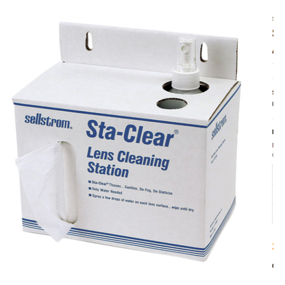 S23469 CARDBOARD STATION (1,000 TISSUES AND SPRAY BOTTLE)