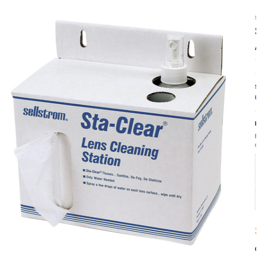 S23469 CARDBOARD STATION (1,000 TISSUES AND SPRAY BOTTLE)