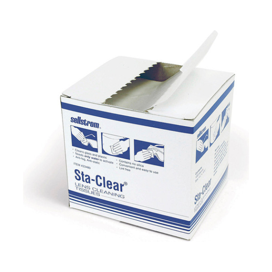 S23480 WATER ACTIVATED LENS CLEANING TISSUE BOX