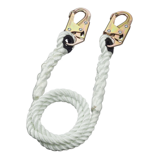 LAN-1222-6 RESTRAINT LANYARD - 5/8" ROPE - SNAP HOOKS - 6' (1.8 M)