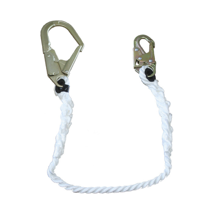 LAN-1242-6 RESTRAINT LANYARD - 5/8" ROPE - SNAP & FORM HOOKS - 6' (1.8 M)