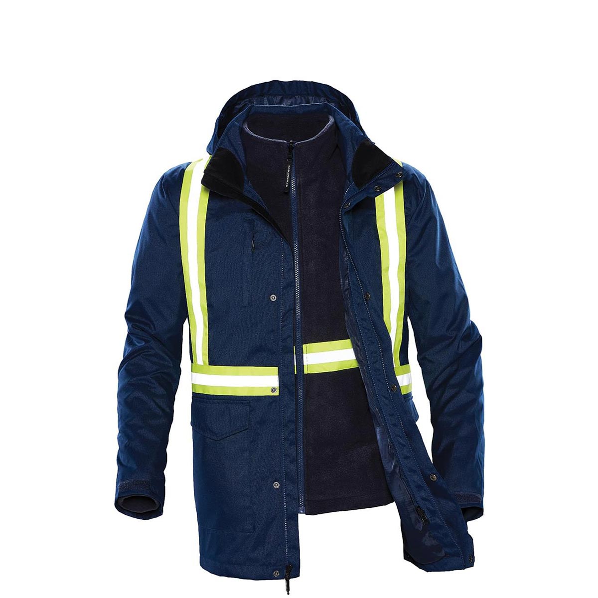 Stormtech Stormtech TPX-3R Unisex HD 3-In-1 Reflective Parka – XL / Navy