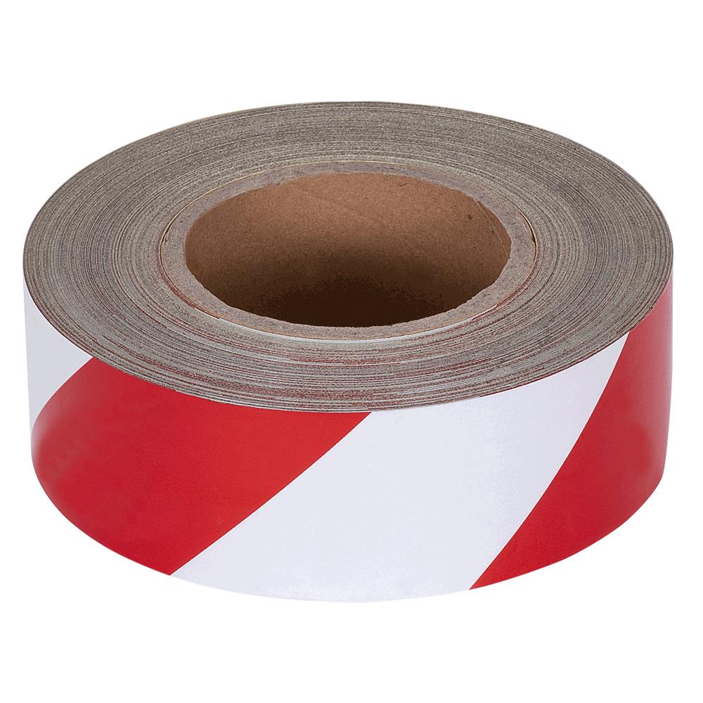 PIONEER ADHESIVE REFLECTIVE HAZARD TAPE - RED/WHITE