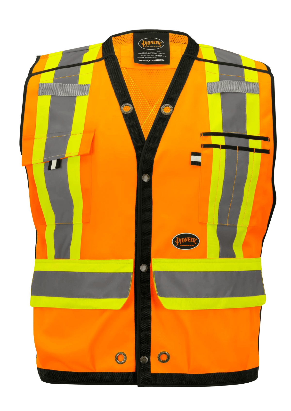 PIONEER 5-POINT TEAR-AWAY SURVEYOR'S SAFETY VEST