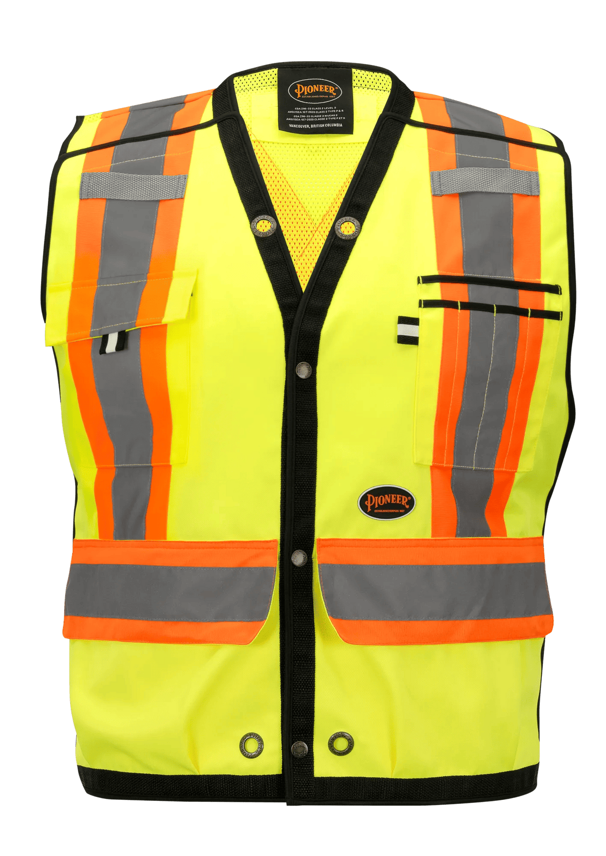 PIONEER 5-POINT TEAR-AWAY SURVEYOR'S SAFETY VEST
