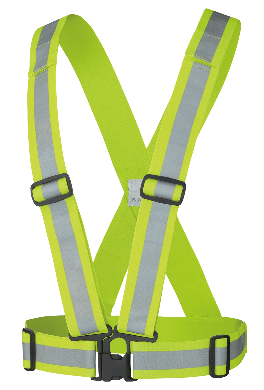 PIONNER 5592 ADJUSTABLE 4-POINT TEAR-AWAY ADJUSTABLE SAFETY SASH - HI-VIZ YELLOW/GREEN