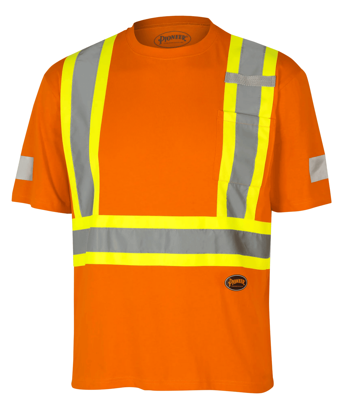 100% Cotton Short-Sleeved Safety T-Shirt - Hi-Vis Orange