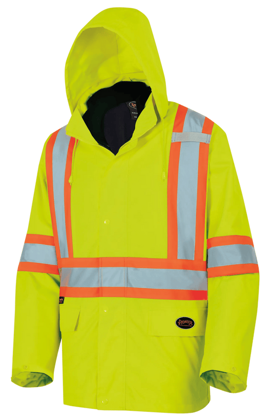 Pioneer 5633 "the Rock" Safety Rainwear / Parkas (300D) - Hi-Viz Yellow/Green