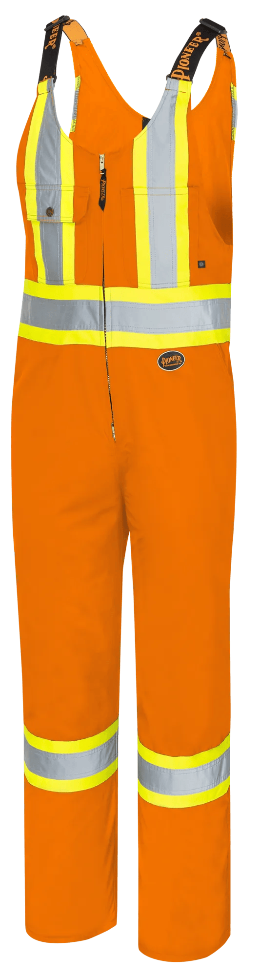 PIONEER 6617S HI-VIS POLY/COTTON SAFETY OVERALLS - BRIGHT ORANGE (SHORT)