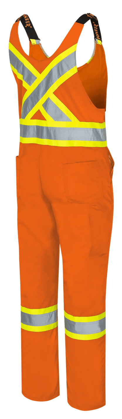 PIONEER 6617S HI-VIS POLY/COTTON SAFETY OVERALLS - BRIGHT ORANGE (SHORT)