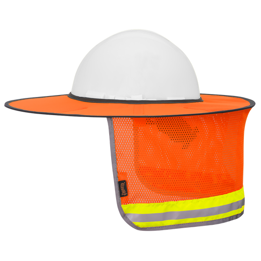 PIONEER HARDHAT SUNSHADE - HI-VIS ORANGE