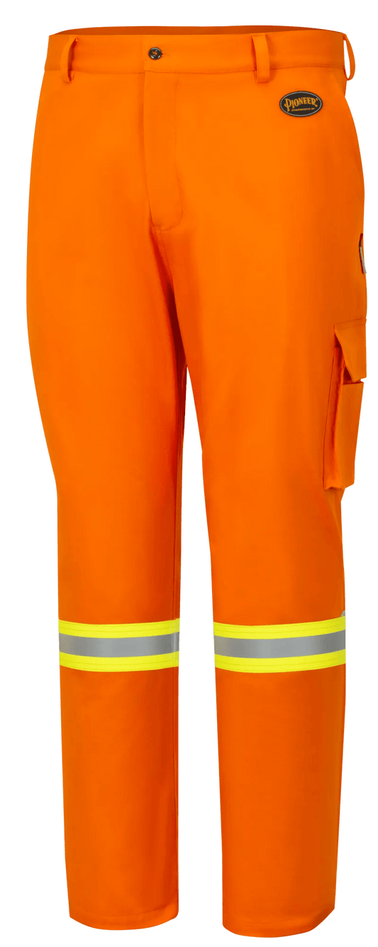 Pioneer 7776 Hi-Vis FR-Tech® Flame-Resistant Unlined Safety Pants – Hi-Vis Orange