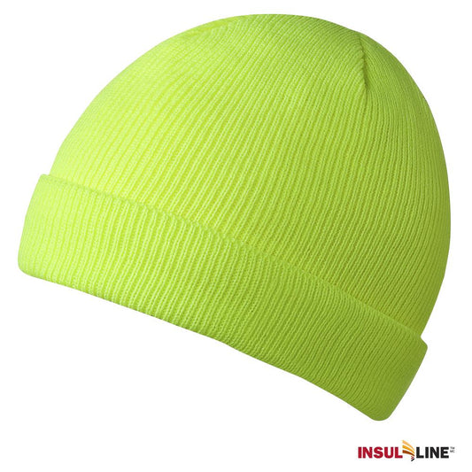 PIONEER LINED TOQUE - HI-VIS YELLOW - ONESIZE