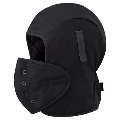 PIONEER FR QUILTED HARD HAT LINER - DETACHABLE MOUTHPIECE - BLACK - ONESIZE by PIONEER
