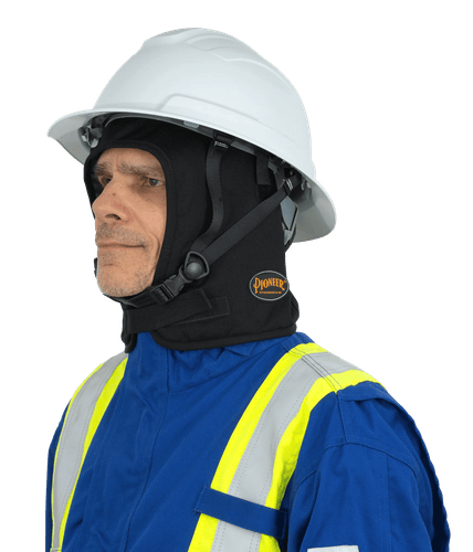 Flame-Resistant Quilted Hard Hat Liner – Black – One Size Fits All