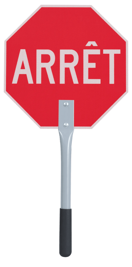 Pioneer Traffic Paddle – Arrêt/Arrêt – 12 IN – Red