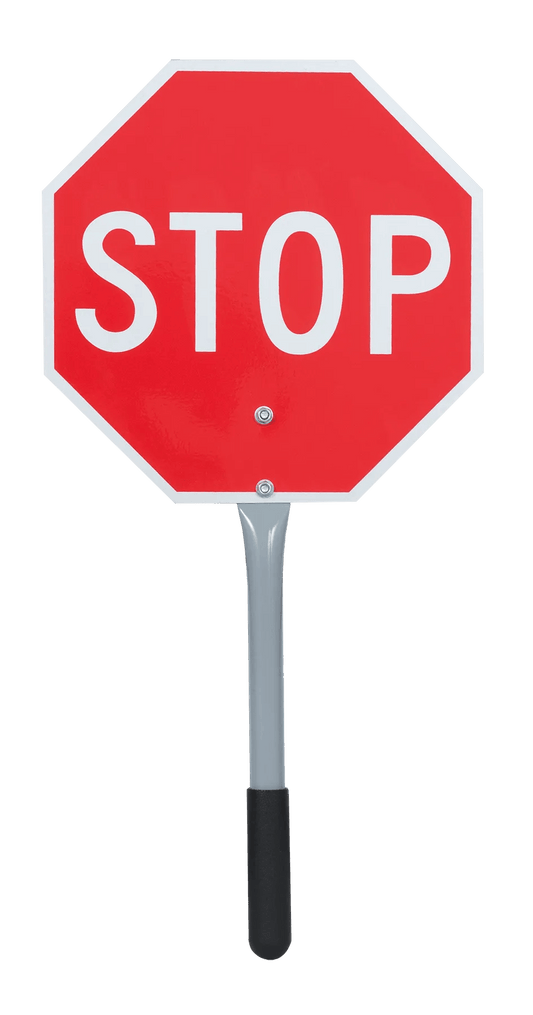 Pioneer Traffic Paddle – Stop/Stop – 12 IN – Red