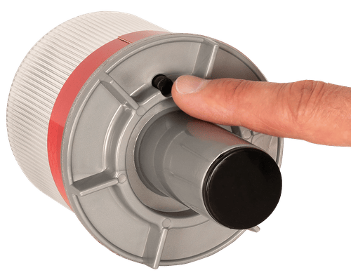 Solar Powered LED Strobe Light - Red/White - One Size Fits All