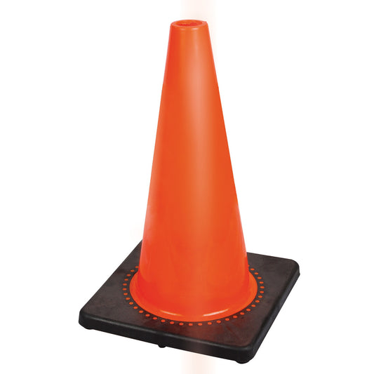 Pioneer Pioneer 181P Flexible PVC Safety Cone – 18" (45 cm), Orange, No Bands